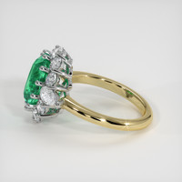 2.20 Ct. Emerald Ring, 18K White & Yellow 4