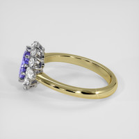2.01 Ct. Violet Sapphire Ring, 18K White & Yellow 4