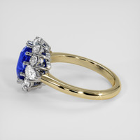 2.56 Ct. Blue Sapphire Ring, 18K White & Yellow 4