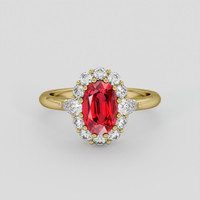 2.42 Ct. Ruby Ring, 10K Yellow Gold 1