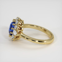2.55 Ct. Blue Sapphire Ring, 10K Yellow Gold 4