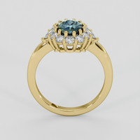 1.58 Ct. Bi Color / Parti Sapphire Ring, 10K Yellow Gold 3