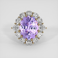 10.87 Ct. Purple Spinel Ring, 14K Yellow Gold 1