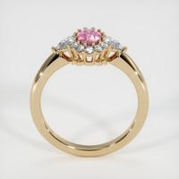 0.56 Ct. Pink Sapphire Ring, 14K Yellow Gold 3