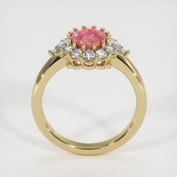 1.13 Ct. Padparadscha Sapphire Ring, 14K Yellow Gold 3