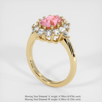 2.77 Ct. Sapphire Ring, 14K Yellow Gold 2