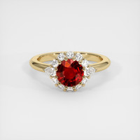 1.52 Ct. Ruby Ring, 14K Yellow Gold 1