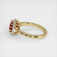 1.52 Ct. Ruby Ring, 14K Yellow Gold 4