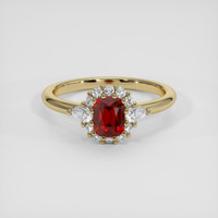 1.01 Ct. Ruby Ring, 14K Yellow Gold 1