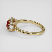 1.01 Ct. Ruby Ring, 14K Yellow Gold 4