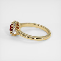 1.11 Ct. Ruby Ring, 14K Yellow Gold 4