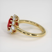 2.04 Ct. Ruby Ring, 14K Yellow Gold 4