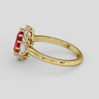 2.42 Ct. Ruby Ring, 14K Yellow Gold 4
