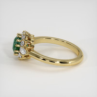 2.22 Ct. Bluish Green Sapphire Ring, 14K Yellow Gold 4