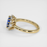 1.59 Ct. Blue Sapphire Ring, 14K Yellow Gold 4