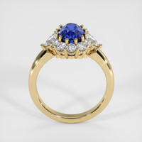 2.74 Ct. Blue Sapphire Ring, 14K Yellow Gold 3