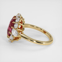 4.76 Ct. Bi Color Sapphire Ring, 14K Yellow Gold 4