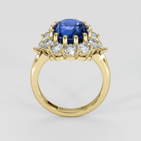 6.02 Ct. Blue Sapphire Ring, 14K Yellow Gold 3