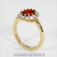 1.43 Ct. Ruby Ring, 14K Yellow Gold 2