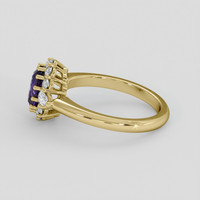 1.32 Ct. Purple Sapphire Ring, 14K Yellow Gold 4