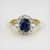 1.80 Ct. Sapphire Ring, 14K Yellow Gold 1