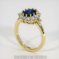 1.80 Ct. Sapphire Ring, 14K Yellow Gold 2