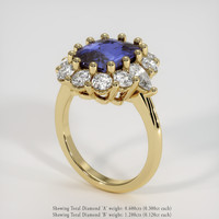 4.44 Ct. Color Change Sapphire Ring, 14K Yellow Gold 2