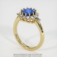 1.68 Ct. Sapphire Ring, 18K Yellow Gold 2
