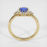 0.75 Ct. Blue Sapphire Ring, 18K Yellow Gold 3