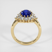 3.12 Ct. Blue Sapphire Ring, 18K Yellow Gold 3
