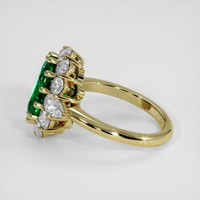 2.92 Ct. Emerald Ring, 18K Yellow Gold 4