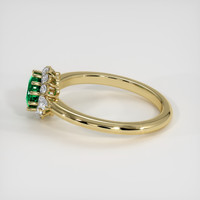 1.18 Ct. Emerald Ring, 18K Yellow Gold 4