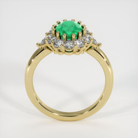 1.24 Ct. Emerald Ring, 18K Yellow Gold 3