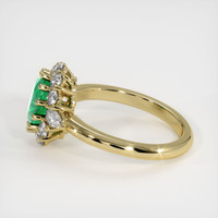 1.24 Ct. Emerald Ring, 18K Yellow Gold 4