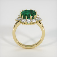 4.07 Ct. Emerald Ring, 18K Yellow Gold 3