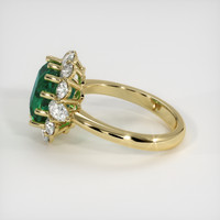 4.07 Ct. Emerald Ring, 18K Yellow Gold 4