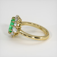 1.44 Ct. Emerald Ring, 18K Yellow Gold 4