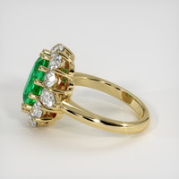 1.76 Ct. Emerald Ring, 18K Yellow Gold 4