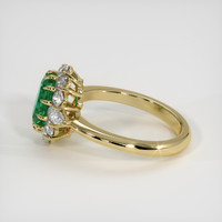 1.20 Ct. Emerald Ring, 18K Yellow Gold 4