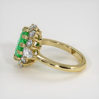 1.42 Ct. Emerald Ring, 18K Yellow Gold 4