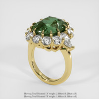 10.09 Ct. Gemstone Ring, 18K Yellow Gold 2