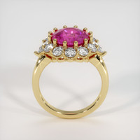 4.57 Ct. Pink Sapphire Ring, 18K Yellow Gold 3