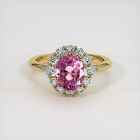 2.40 Ct. Sapphire Ring, 18K Yellow Gold 1