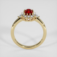 1.01 Ct. Ruby Ring, 18K Yellow Gold 3