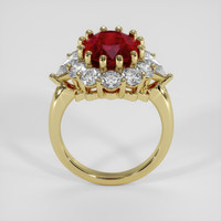 4.03 Ct. Ruby Ring, 18K Yellow Gold 3