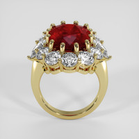 11.06 Ct. Ruby Ring, 18K Yellow Gold 3