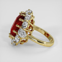 11.06 Ct. Ruby Ring, 18K Yellow Gold 4