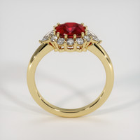 1.03 Ct. Ruby Ring, 18K Yellow Gold 3