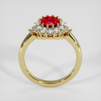 1.24 Ct. Ruby Ring, 18K Yellow Gold 3
