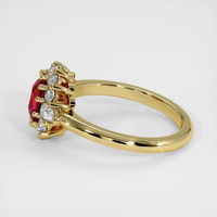 1.56 Ct. Ruby Ring, 18K Yellow Gold 4